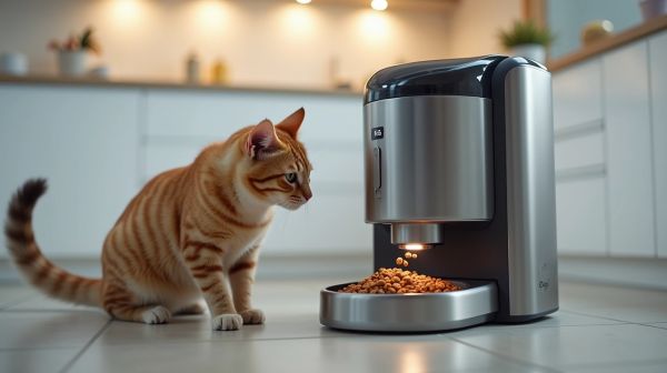 Optimisez l'alimentation de votre chat avec un distributeur automatique de croquettes